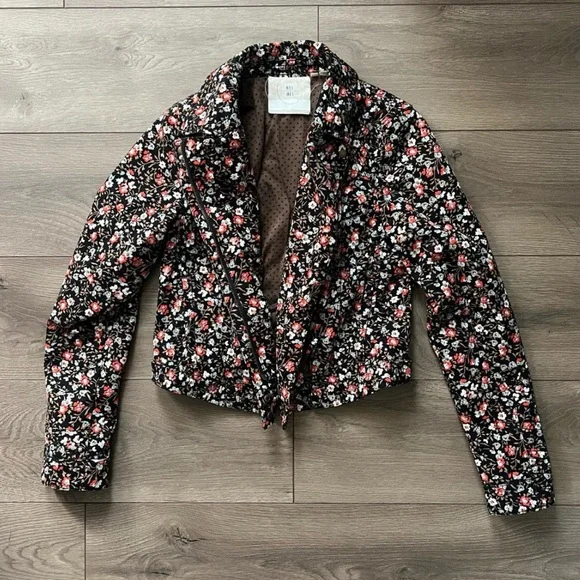 Anthropologie Hei Hei Floral Blazer Multicolor Cropped Jacket Cottagecore - Picture 1 of 5